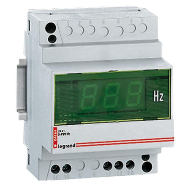 Fréquencemètre digital modulaire affichage 3 digits - mesure 10Hz à 100Hz - 230V~ - 4 modules: th_004664-LEGRAND-1000.jpg