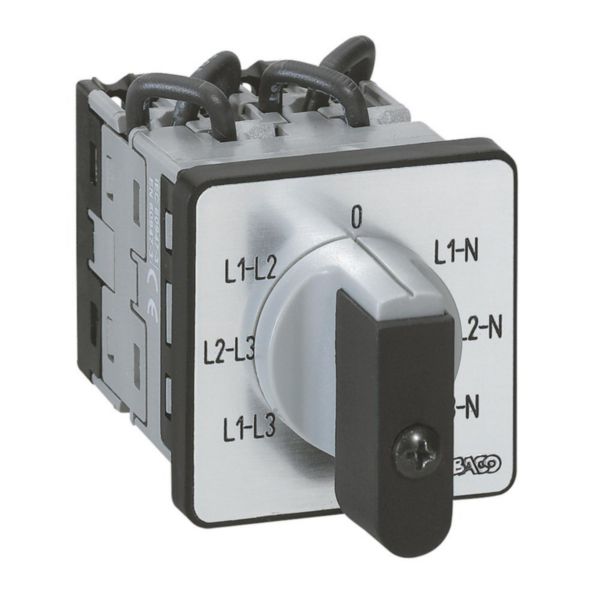 Commutateur à cames de mesure voltmètre avec neutre PR12 - 6 contacts - fixation par vis sur porte: th_014653-LEGRAND-1000.jpg