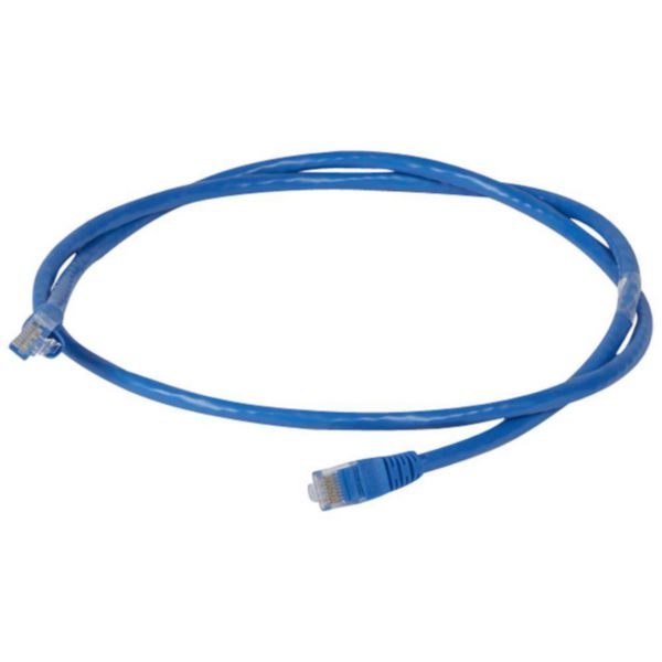 Cordon de brassage et utilisateurs RJ45 LCS³ catégorie 6 U/UTP sans écran impédance 100ohms - longueur 1m - PVC bleu: th_051772-LEGRAND-1000.jpg