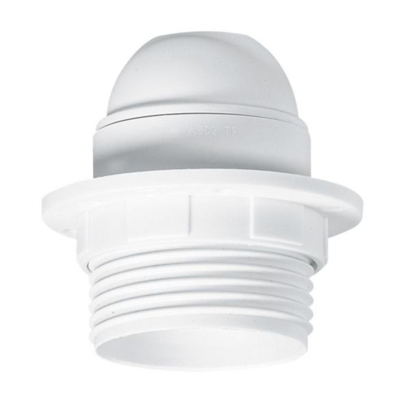 Douille pour ampoule E27 - avec bague - plastique blanc: th_091134-LEGRAND-1000.jpg