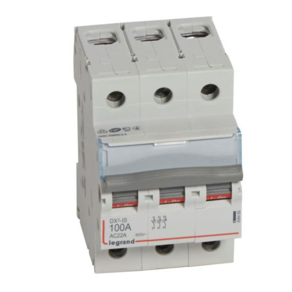 Interrupteur-sectionneur DX³-IS 3P 400V~ - 100A - 3 modules