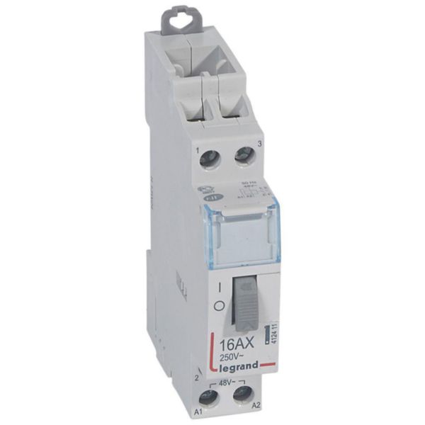 Télérupteur CX³ standard avec bornes à vis 2P 16A 250V~ contact 2F - tension commande 48V~ - 1 module