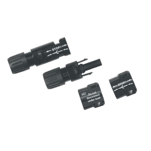 Kit de connecteurs à sertir typeMC4 pour montage sur câble 4mm² à 6mm² pour photovoltaïque