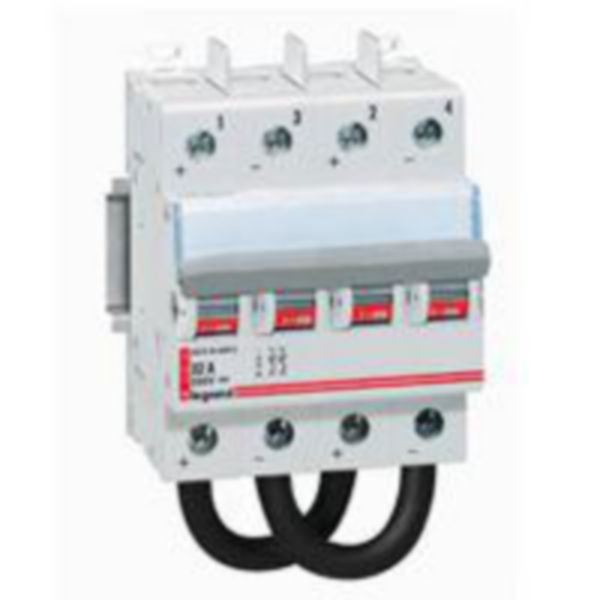 Interrupteur-sectionneur modulaire à manette courant continu 800V= pour application photovoltaïque - 25A - 4 modules