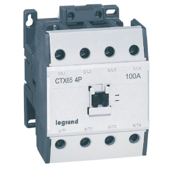 Contacteur de puissance CTX³ 4 pôles - 65A - sans contact auxiliaire intégré - tension commande 230V~: th_416446-LEGRAND-1000.jpg