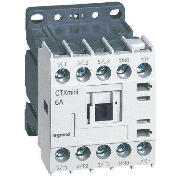 Mini-contacteur de puissance CTX³ 3 pôles 6A avec contact auxiliaire intégré 1NO - tension de commande 24V=: th_417001-LEGRAND-1000.jpg