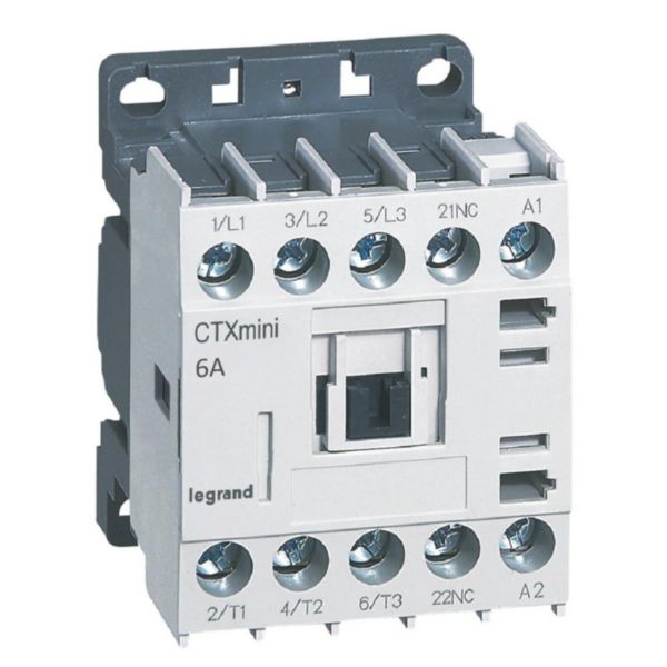 Mini-contacteur de puissance CTX³ 3 pôles 6A avec contact auxiliaire intégré 1NF - tension de commande 415V~: th_417019-LEGRAND-1000.jpg