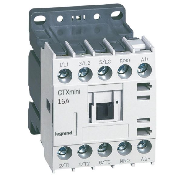 Mini-contacteur de puissance CTX³ 3 pôles 16A avec contact auxiliaire intégré 1NO - tension de commande 24V=: th_417061-LEGRAND-1000.jpg
