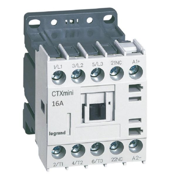 Mini-contacteur de puissance CTX³ 3 pôles 16A avec contact auxiliaire intégré 1NF - tension de commande 24V=: th_417071-LEGRAND-1000.jpg