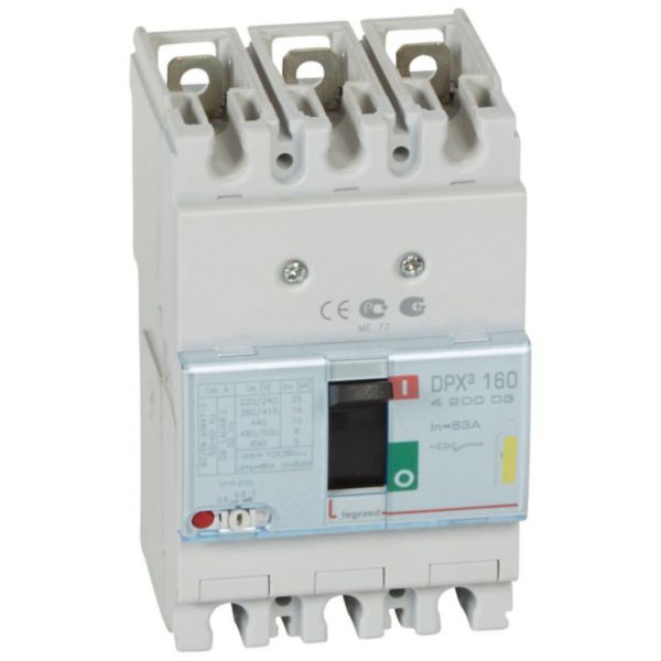 Disjoncteur magnétothermique DPX³160 pouvoir de coupure 16kA 400V~ - 3P - 63A: th_420003-LEGRAND-1000.jpg
