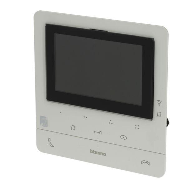Poste intérieur vidéo couleur Classe 100X connecté avec écran 5pouces et boucle inductive Blanc: th_BT-344682-WEB-L.jpg