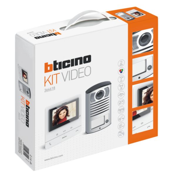 Kit portier vidéo couleur Classe 100 Basique avec écran 5pouces et boucle inductive Blanc: th_BT-364618-WEB-PR.jpg