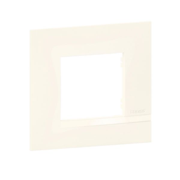 Plaque Altège Collection Classico 1 poste finition Neige - blanc satiné avec liseré blanc brillant: th_BT-BTAL9NE1-WEB-R.jpg