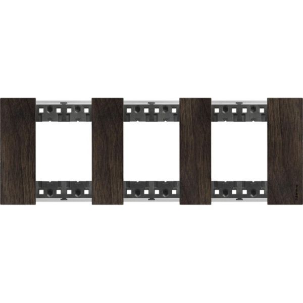 Plaque de finition Living Now Collection Les Noirs matière bois 3x2 modules - finition Noyer: th_BT-KA4802M3LG-WEB-R.jpg