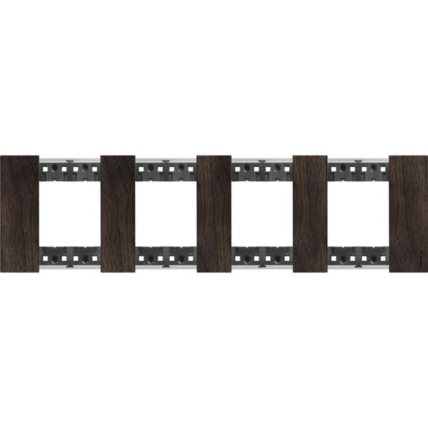 Plaque de finition Living Now Collection Les Noirs matière bois 4x2 modules - finition Noyer: th_BT-KA4802M4LG-WEB-R.jpg