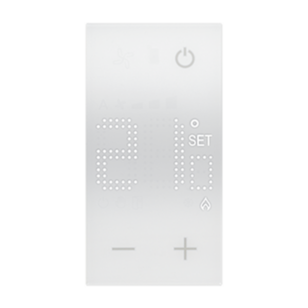 Thermostat électronique avec écran rétro-éclairé Living Now 230V~ avec enjoliveur blanc - 2 modules: th_BT-KW4441-WEB-F.jpg