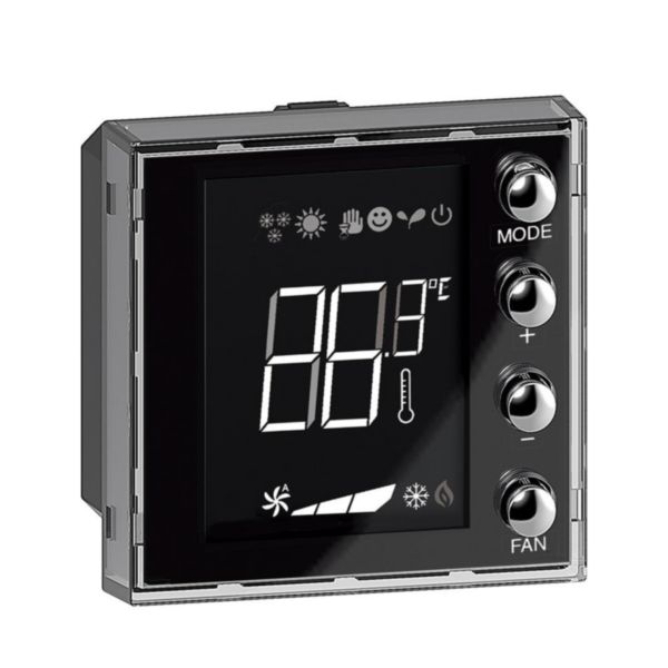 Ecran 1,6pouces de contrôle de thermorégulation BUS KNX Livinglight avec 4 boutons-poussoirs et 1 sonde de température: th_BT-LN4691KNX-WEB-R.jpg
