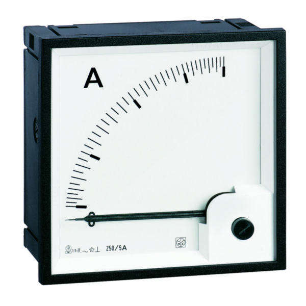 Ampèremètre analogique type DIN RQ72E 0-1250A/5A 1IN avec cadran déviation 90°
