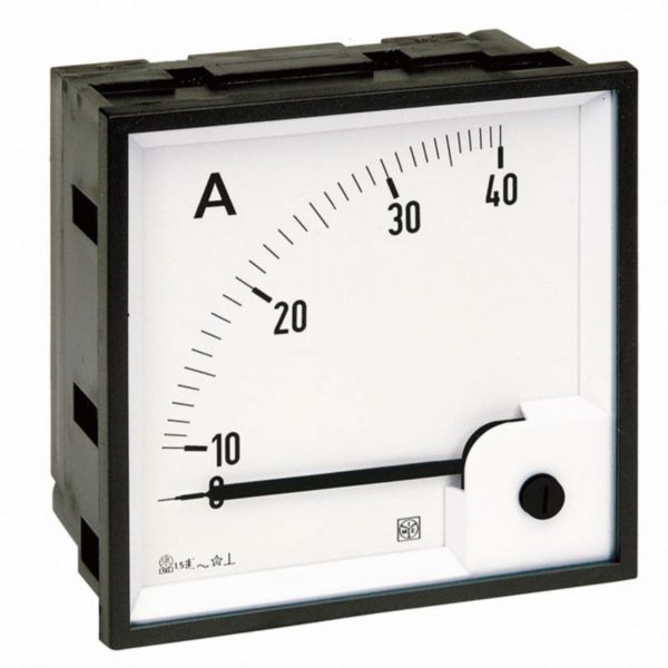 Ampèremètre analogique type DIN RQ96E 0-150A/1A 1IN avec cadran déviation 90°