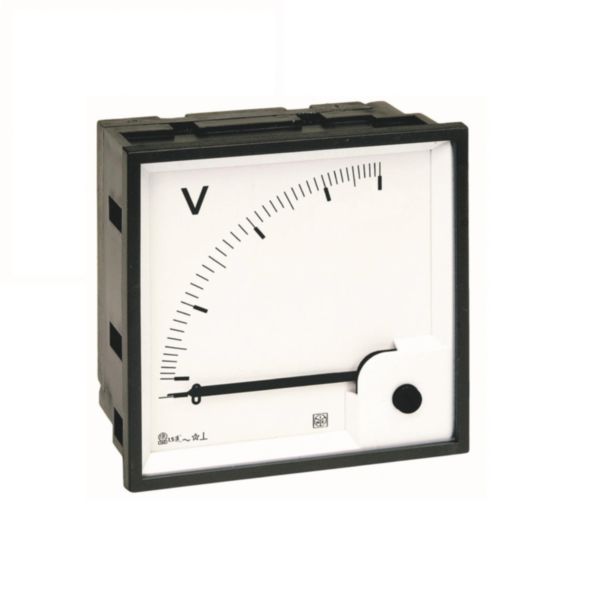 Voltmètre analogique type DIN RQ96E 0-300V AC direct avec cadran déviation 90°