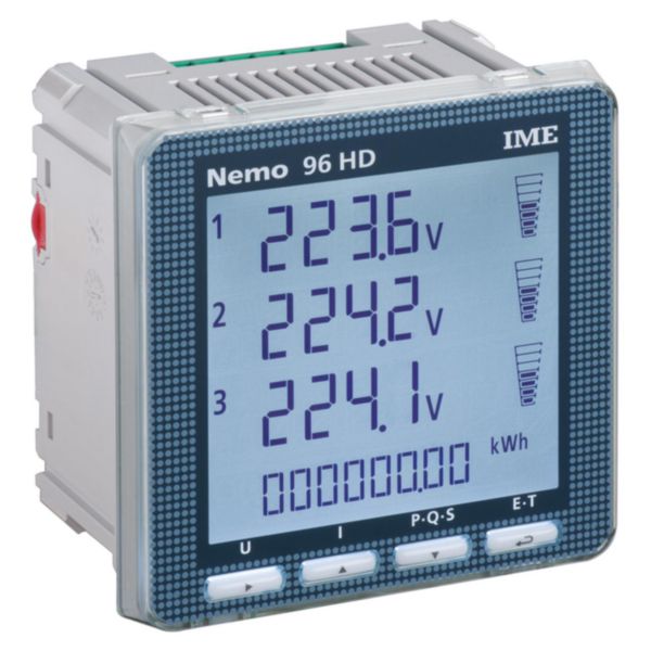 Centrale de mesure évolutive type NEMO 96HD - 96x96mm - 80 à 500V sur TC/1-5A alim.aux. 80 à 265VAC/110 à 300VDC