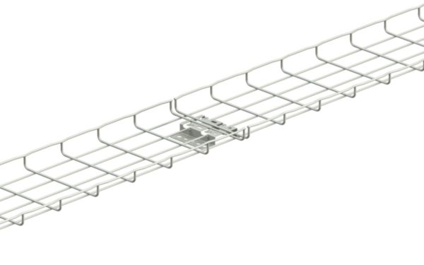 Rehausse sans vis R15/100 chemins de câbles fils Cablofil, ZF31 - fixation murale sur chant ou remontée verticale, pose au sol - GS