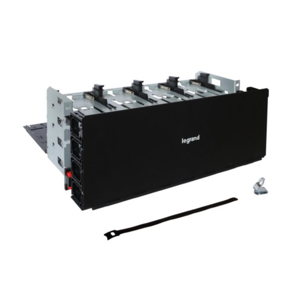 Panneau modulaire 19pouces LCS³ à équiper de 4 supports pour cassette slim - profondeur 393mm hauteur 4U