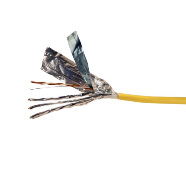Câble pour réseaux locaux LCS³ catégorie 6A F/FTP 4 paires torsadées 100ohms - longueur 500m
