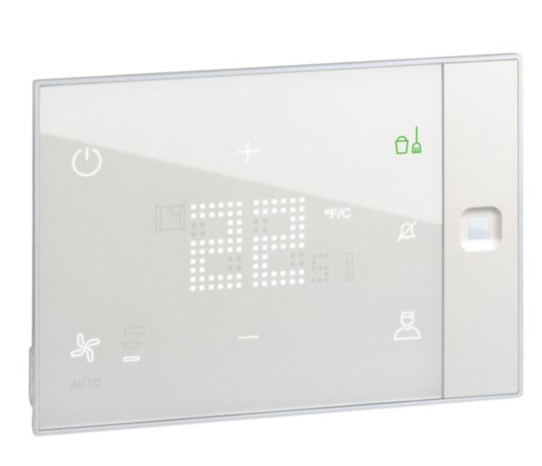 Thermostat écran tactile Ux One 230V pour gestion chauffage et climatisation chambre d'hôtel - encastré personnalisable: th_LG-048980-WEB-R.jpg
