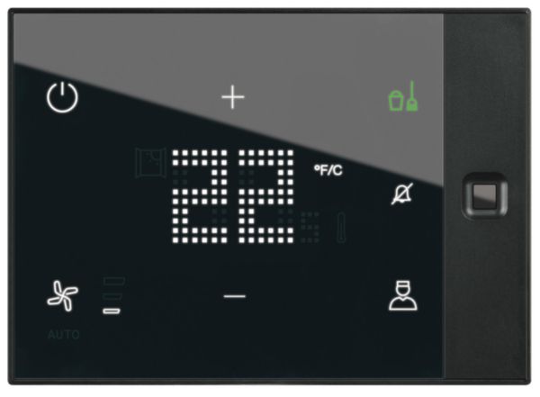 Thermostat écran tactile Ux One 230V pour gestion chauffage et climatisation chambre d'hôtel - saillie personnalisable: th_LG-048982-WEB-F.jpg