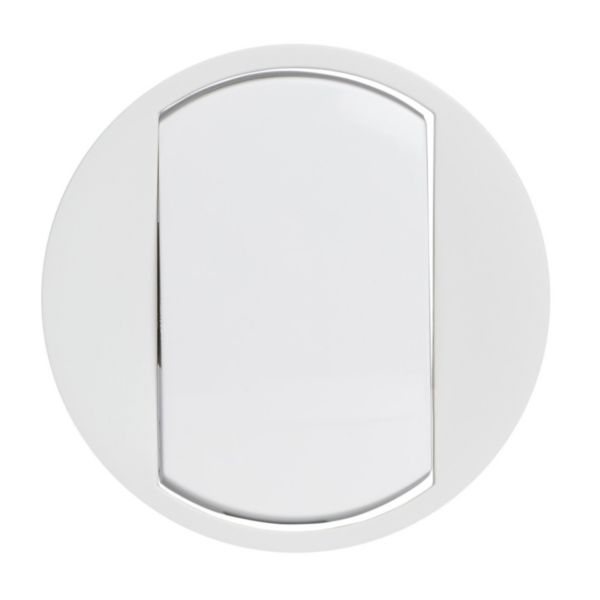 Enjoliveur large Céliane pour interrupteur , va-et-vient ou poussoir Soft - Blanc: th_LG-068001-WEB-F.jpg