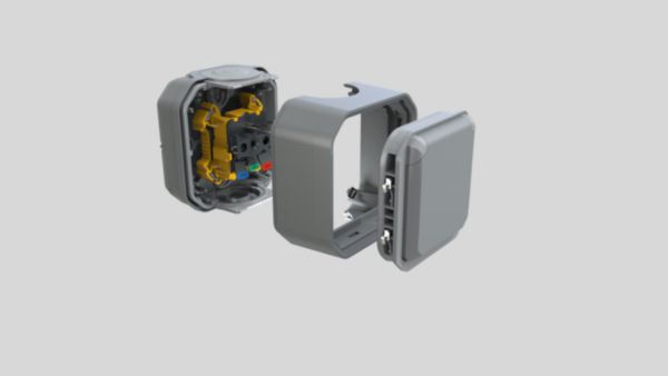 Prise de courant avec terre étanche avec volet Plexo 16A 250V à équiper d'un boitier ou une plaque support finition gris:th_LG-069551L-WEB-DECO2.jpg