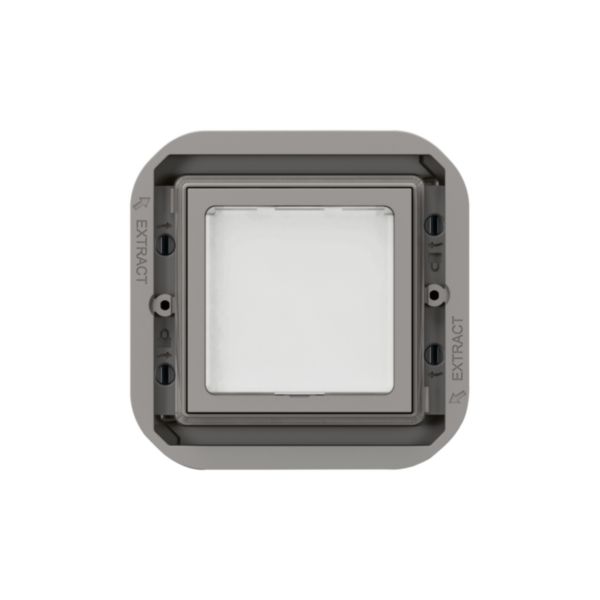Voyant de balisage et de signalisation à LEDs étanche Plexo IP55 puissance 0,2W ou 1W enjoliveur finition gris et blanc: th_LG-069583L-WEB-F.jpg