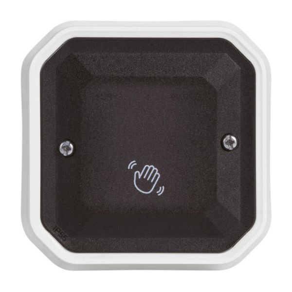Interrupteur sans contact étanche Plexo avec ou sans neutre pour commande d'éclairage 200W LED avec enjoliveur transparent: th_LG-069586L-WEB-F.jpg