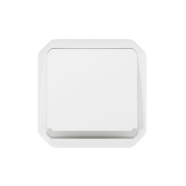 Poussoir NO lumineux avec voyant étanche Plexo 10A IP55 IK08 avec enjoliveur finition blanc: th_LG-069632L-WEB-F.jpg