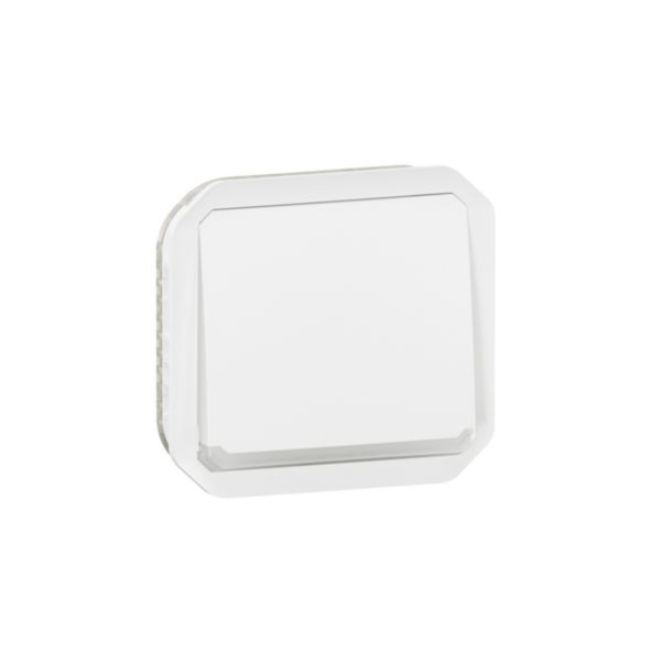 Poussoir NO lumineux avec voyant étanche Plexo 10A IP55 IK08 avec enjoliveur finition blanc: th_LG-069632L-WEB-R.jpg