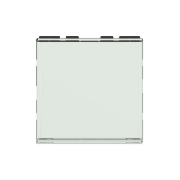 Poussoir ou poussoir inverseur avec porte-étiquette Mosaic Easy-Led 6A 250V~ 2 modules - blanc antimicrobien: th_LG-077043L-WEB-F.jpg