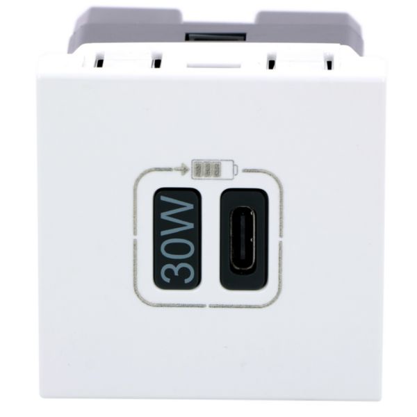 prise simple USB Mosaic Type-C 3A 30W power delivery 2 modules - blanc: th_LG-077585L-WEB-F.jpg