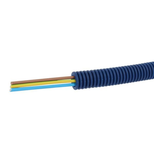 Conduit ICTA Chronofil® Ø16mm courant fort avec 3 conducteurs 1,5mm² bleu , marron et vert et jaune - RAL5010: th_LG-09008-WEB-R.jpg