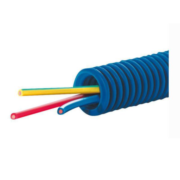 Conduit ICTA Chronofil® Ø20mm pour courant fort avec 3 conducteurs 1,5mm² bleu , rouge et vert et jaune - RAL5010: th_LG-09016-WEB-R.jpg