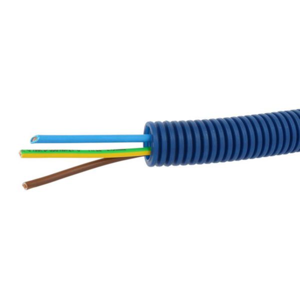 Conduit ICTA Chronofil® Ø20mm courant fort avec 3 conducteurs 2,5mm² bleu , marron et vert et jaune - RAL5010: th_LG-09035-WEB-R.jpg