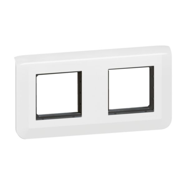 Plaque Mosaic avec support pour 2 x 2 modules montage horizontal - blanc: th_LG-099474-WEB-R.jpg