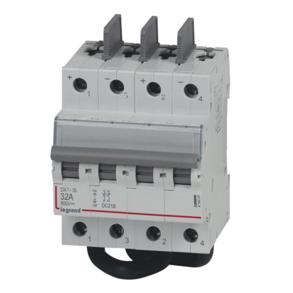 Interrupteur-sectionneur modulaire à manette courant continu 800V= pour application photovoltaïque - 32A - 4 modules: th_LG-414224-WEB-L.jpg