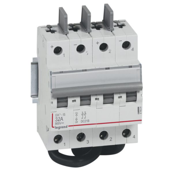 Interrupteur-sectionneur modulaire à manette courant continu 800V= pour application photovoltaïque - 32A - 4 modules: th_LG-414224-WEB-R.jpg