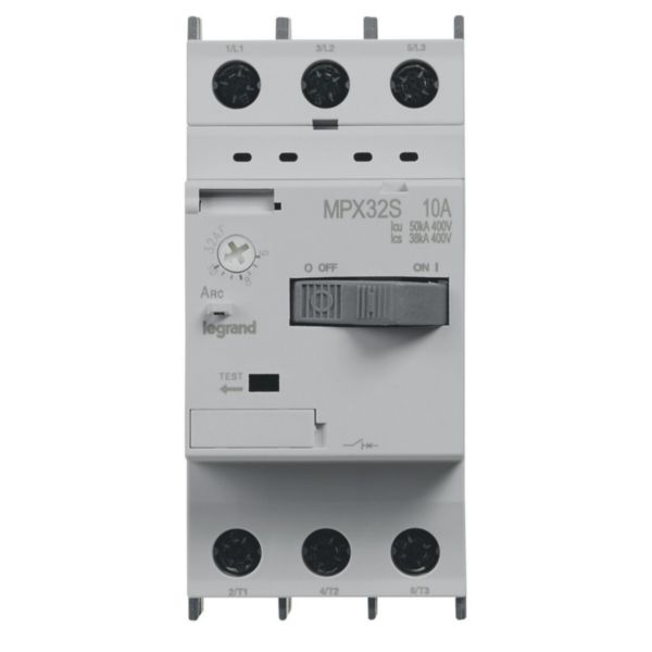 Disjoncteur moteur magnétothermique MPX³32S - réglage thermique 6A à 10A - pouvoir de coupure 50kA en 415V: th_LG-417310-WEB-F.jpg