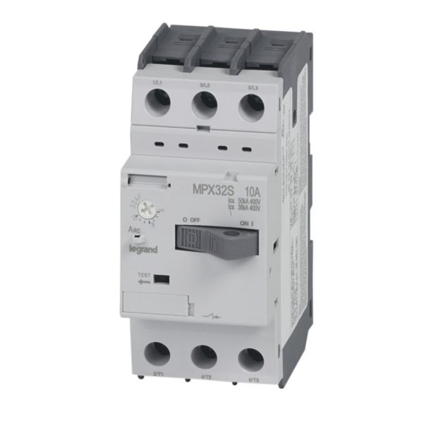 Disjoncteur moteur magnétothermique MPX³32S - réglage thermique 6A à 10A - pouvoir de coupure 50kA en 415V: th_LG-417310-WEB-L.jpg