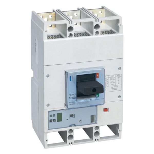 Disjoncteur électronique Sg avec unité de mesure DPX³1600 pouvoir de coupure 36kA 400V~ - 3P - 800A