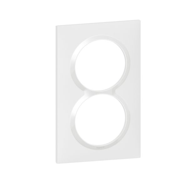 Plaque carrée spéciale dooxie 2 postes avec entraxe 57mm finition blanc: th_LG-600807-WEB-R.jpg