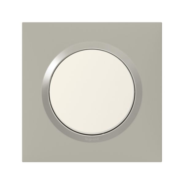 Plaque carrée dooxie 1 poste finition plume mat avec bague plume brillante (gris):th_LG-600821-WEB-F.jpg