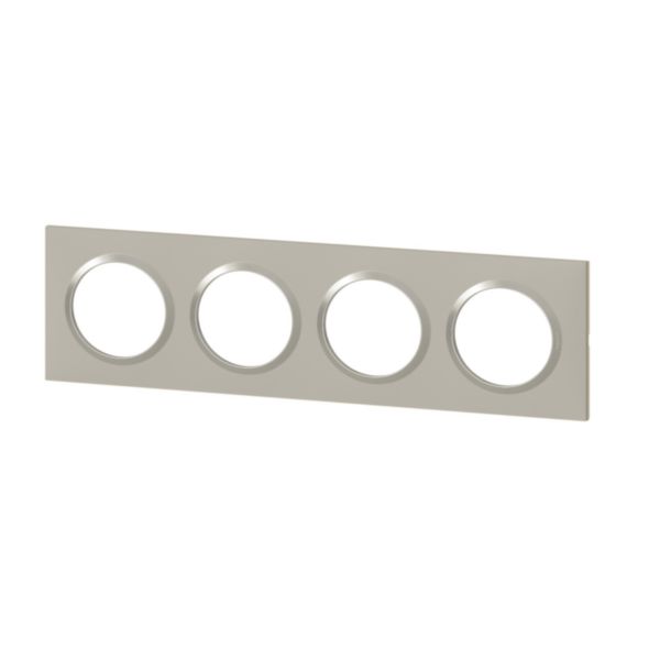Plaque carrée dooxie 4 postes finition plume mat avec bague plume brillante (gris):th_LG-600824-WEB-L.jpg